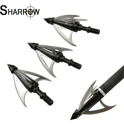 6/10pcs Archery Arrowheads 3 Blade Broadheads Hunting Tips Crossbow Points For Carbon Arrow Outdoor Shooting Hunting Accessories