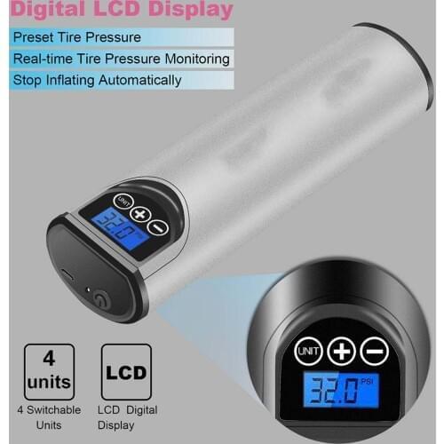 150PSI Car Air Compressor Motorcycle Bicycle Auto Air Pump Portable Cordless Handpump For Inflatable Emergency