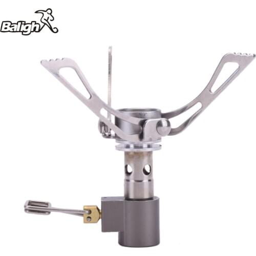 Balight 45g 3000W Outdoor Portable Folding Mini Camping Oven Gas Stove Survival Furnace Stove Pocket Picnic Cooking Gas Cooker