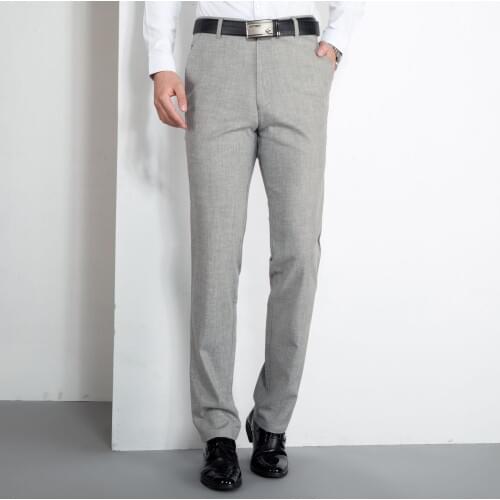 MRMT 2021 Brand Summer New Mens Trousers Leisure Pants Middle-aged Pants for Male Flax Thin Loose Straight Trouser