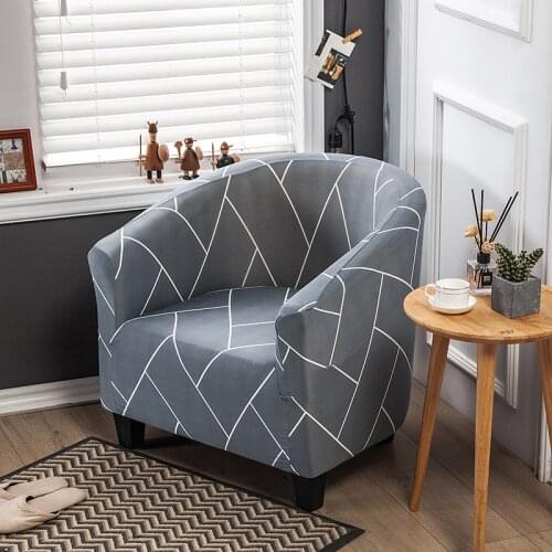 Club Armchair Covers Chair Slipcover Stretch Spandex Sofa Cover Furniture Protector for Living Room Arm Couch Covers Removable