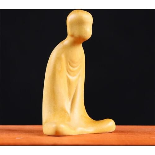 A Boxwood carving Household Carved wooden Furnishing articles act role ofing tasted tea ceremony creative Art deco No phase