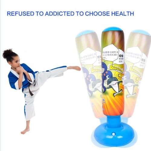 Children Punching Bag Tumbler Fitness Inflatable Kids Sandbag Home Gym Fitness Boxing Fight Training Stress Relief Toy Great bag