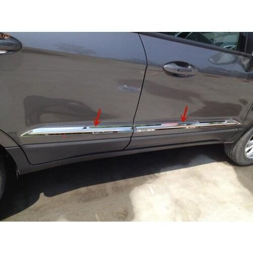 For Ford Ecosport 2013-2019 stainless steel body decorative strip anti-scratch protection car accessories