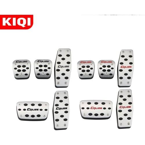 KIQI Stainless Steel MT AT Car Rest Foot Pedals Gas Fuel Pedal Cover for Chevrolet Cruze Sedan Hatchback 2009 - 2015 Accessories