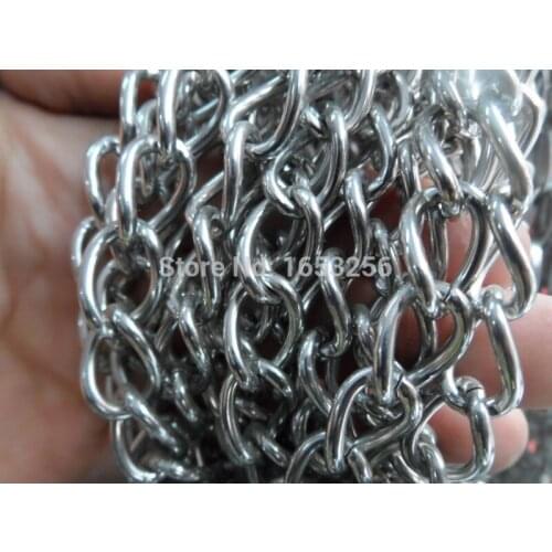 In bulk 5 meters 10mm wide * 2.5mm thick huge Stainless Steel Cowboy Link Chain Jewelry Finding / Marking Wholesale Chain huge