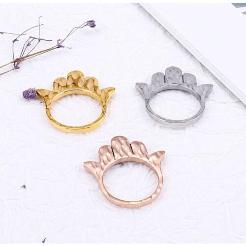 Fashion Women Men Finger Rings Silver Color Rose Gold Stainless Steel Band Finger Rings Jewelry