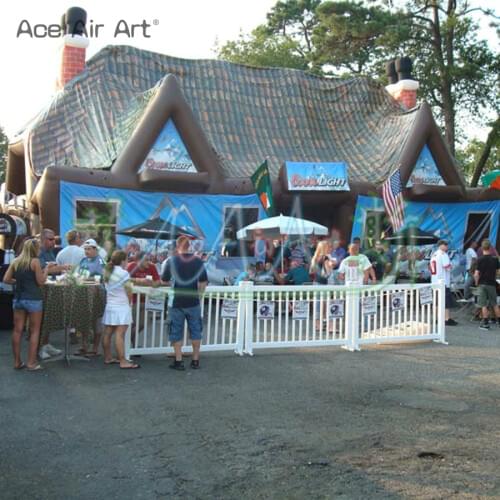Classical large tent 10x6m inflatable pub bar tent inflatable wine house party tent blow up cabin tent for sale