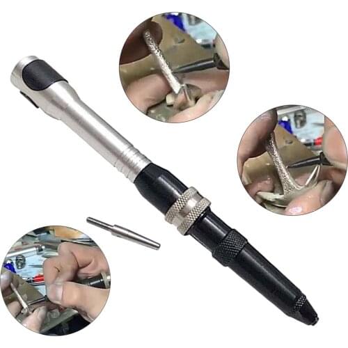 Jewelry Making Handpiece, Jewelry Engraving Hammer Handle, Jeweler Hand Tool Flex Shaft Holder for Burs, Bits, Drills Tools