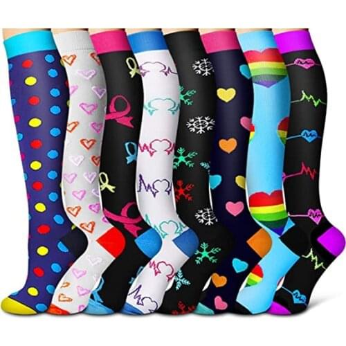 Compression Socks Ladies Men Women Girl Stockings Compression Sock 8 Pairs Per Set Compression Socks Set