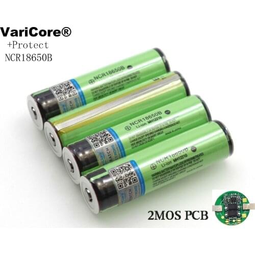NEW Protected Original 18650 NCR18650B 3400mAh Rechargeable Li-lon battery with PCB 3.7V For Flashlight