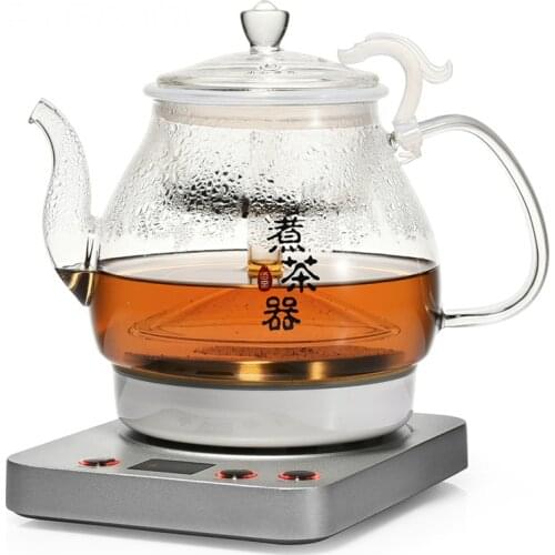 Fully automatic tea - making black steam teapot glass for household use