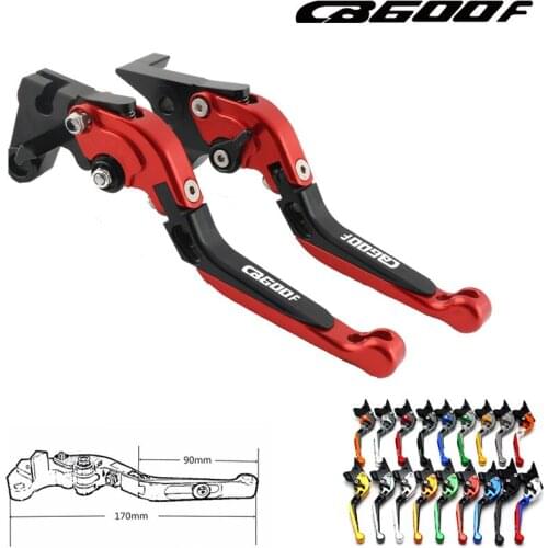 With Logo CNC Motorcycle Brake Clutch Levers For Honda CB600F CB 600 F Hornet 2007-2013 2008 2009 2010 2011 2012