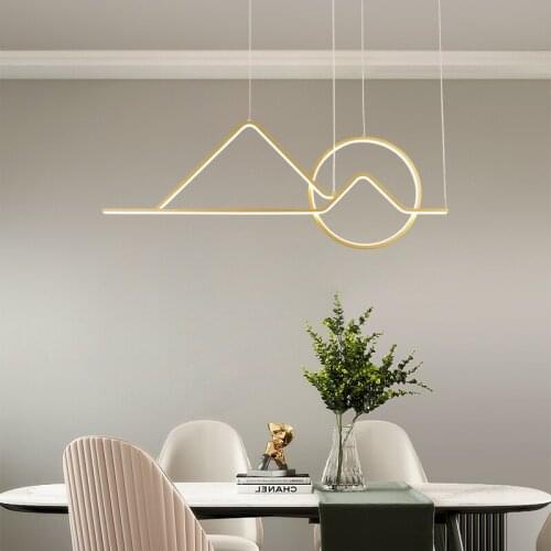 Nordic Black/Gold chandelier lights indoor lights for Bedroom Living Dining Bar Cafe Restaurant Decoration product Lamp Fixture