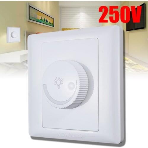 250V LED Knob Dimmer Controller Adjustable Brightness Bulb Home Lighting Accessories Dimmers Mayitr