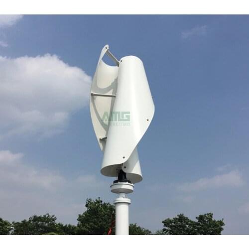 400W 500W 600W 12V 24V VAWT Helix Vertical Wind Generator Turbine Residential Home use + QH 600W Waterproof Charger Controller