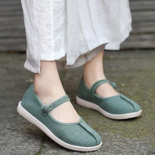 2021 Spring New Ethnic Style Embroidered Shoes Old Beijing Cloth Shoes Ladies Single Shoes women shoes