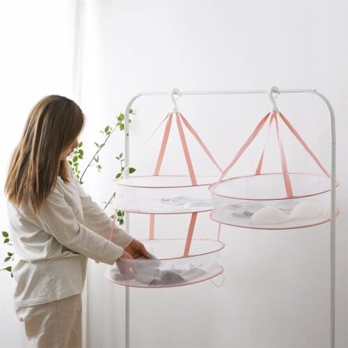 1pc Home Drying Nets Pillow Toys Dry Rack Folding Mesh Drying Rack Herb Drying Net Dryer Bag Underwear Hanging Mesh Basket