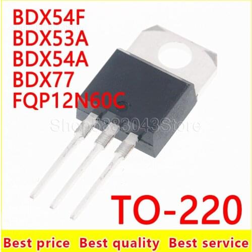 10piece)100% New BDX54F BDX53A BDX54A BDX77 FQP12N60C TO-220 Chipset