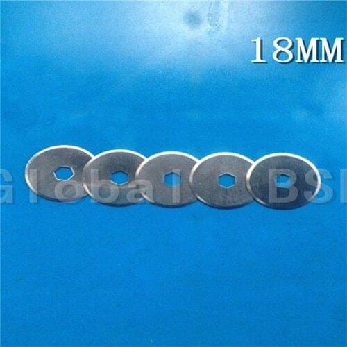 18mm Quilters Cut Rotary Cutter Blades Fits Olfa , 100PCS/Lot Patchwork Circular Refill Sewing Fabric Leather Paper