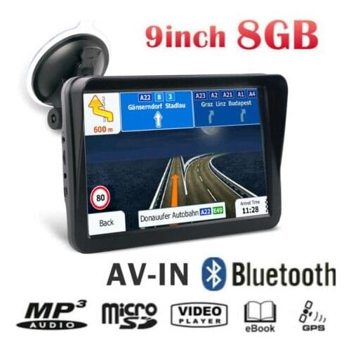 9 inch truck Gps Navigator with capactive touch screen free EU map