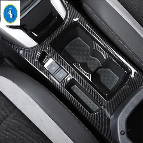 Yimaautotrims Auto Accessory Front Seat Water Cup Holder Frame Cover Trim 1 Pcs ABS Fit For Volkswagen T-Roc T Roc 2018 - 2020
