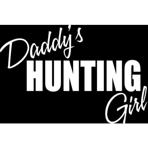 Daddys hunting girl rifle browning bow deer window sticker vinyl sticker 15cm