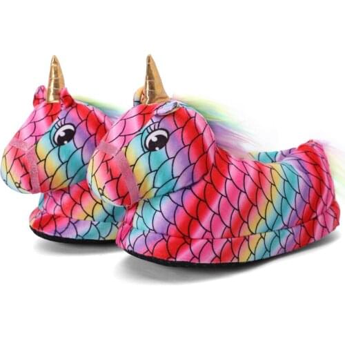 Baby Boy Girl Winter Animal Cartoon Unicorn Shoes Indoor Slippers Unicorn Slippers for Kids Girls Shoes Children Pajamas Shoes