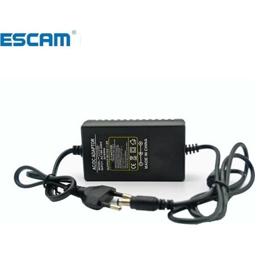 ESCAM CCTV Camera Power Adapter DC12V 2A AHD Camera DVR Power Supply EU/US/UK/AU Plug