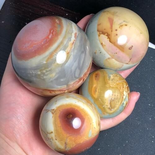 1Pcs Natural Marine stone crystal ball, meditative reiki healing beautiful decoration decoration