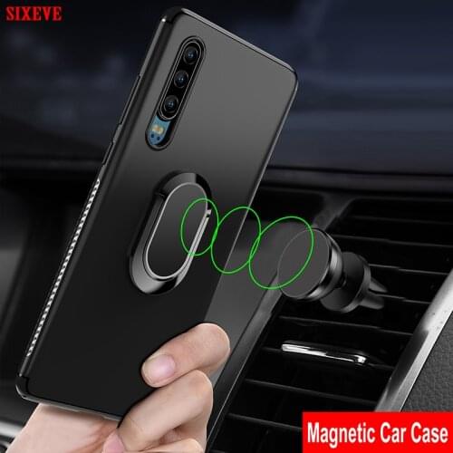 Ring Magnetic Casing For Huawei P10 Plus P20 Lite P30 Pro Mate 9 10 20 Honor 9 10 Case Car Back Cover Soft Silicone Coque Holder