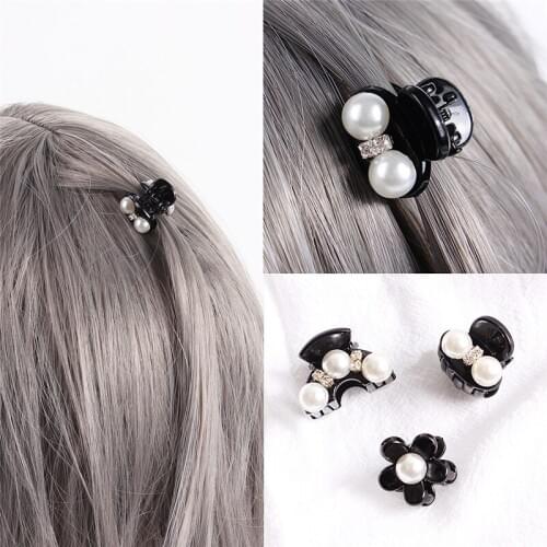 New arrival Fashion women hair accessories Delicate bead small size flower Hairclaws girls hairgrip Korea style Hair Clips