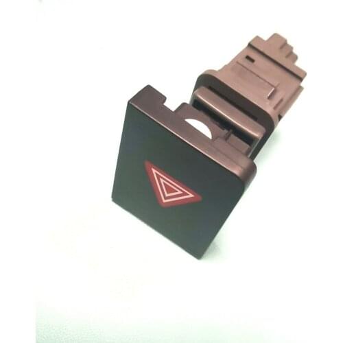 Original used second hand for Toyota Prado Car CD Frame Double Flash Warning Light Switch Emergency Light 4pin Switch