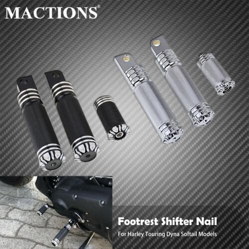 Motorcycle Foot Peg Footrest Pedal Shifter Nail For Harley Sportster 883 1200 XL Touring Road King Dyna Fatboy V-Rod Softail