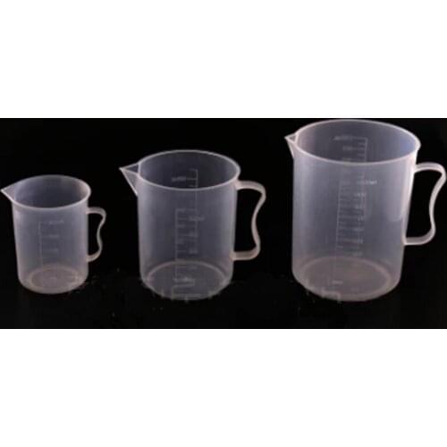 1pcs 250/500/1000/2000ML PP Plastic Measuring Cup Jug Pour Spout Surface Kitchen Tool Supplies
