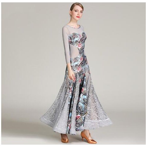 2018 new Ballroom Dancing Dress Woman Modern Waltz Tango Dance Dress standard Ballroom Competition Costume 1860
