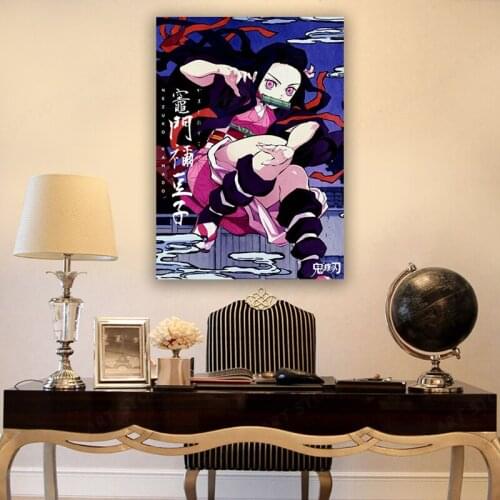 Demon Slayer: Kimetsu No Yaiba Kamado Nezuko Anime Manga Wall Poster For Living Room Bedroom Home Art Interior Decoration