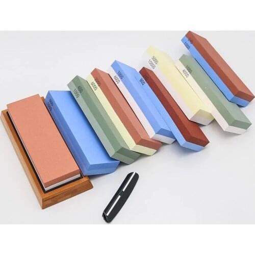 Professional Knife Sharpener Setwhetstone Machine Japanese Water Stone Whetstone Knife Millstone Kitchen Tool 2 In 1 1000 6000