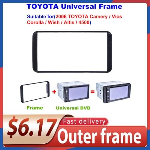 Car Player Frame 178100mm Double Din Car Radio Frame For Toyota Corolla 20032006 Stereo DVD Player Frame like-minded