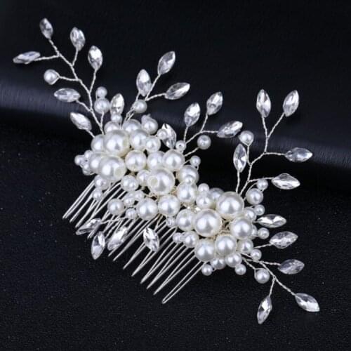 Bridal Hair Ornaments Fashion Hairwear Wedding Hair Accessories Comb for Hair Women Girl Headpiece Headdress Head Decoration