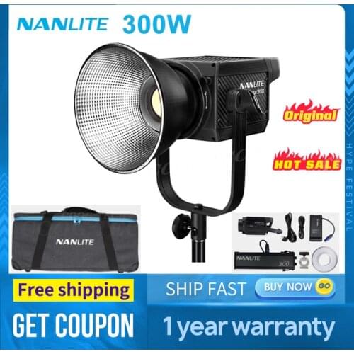 Nanguang 300W LED Spot Light Ultra Bright Nanlite 300w 5600K Daylight Bowen Mount Photography Studio Video Film Lighting