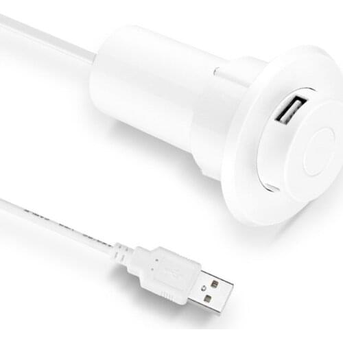 Pop-up In-Desk Slot USB 2.0 3 Ports Hub Splitter Adapter for Laptop PC Computer