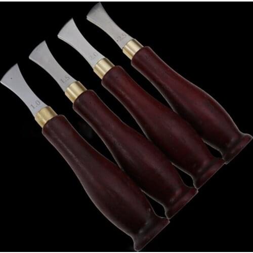1Pc 1/1.5/2/2.5mm DIY Leather Edger Tools Sewing Leathercraft Edge Line Cutter Handmade Carving Groove Edge Creaser Knife Tools
