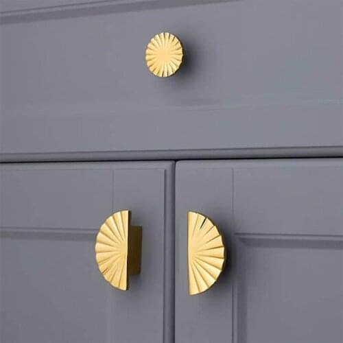 63HA 1PC Wardrobe Door Pulls Furniture Drawer Knob Handle Pulling Door Design Brass Handle Cupboard Shoe Cabinet Durable Long