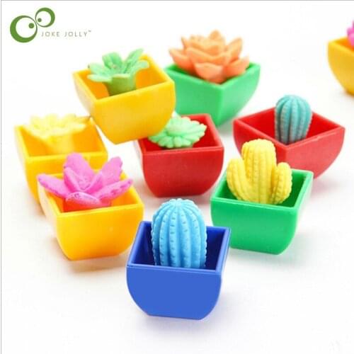 10pcs Swelling Cactus Absorbing Water to Grow Up Simulation Color Succulents Bubble Large Science Children Education Toys DDJ