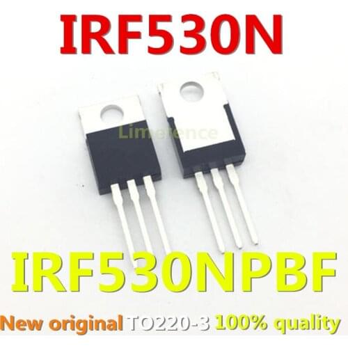 100% nuevo 50 unids/lote original MOSFET IRF530NPBF 17A100V IRF530N TO-220 Transistor