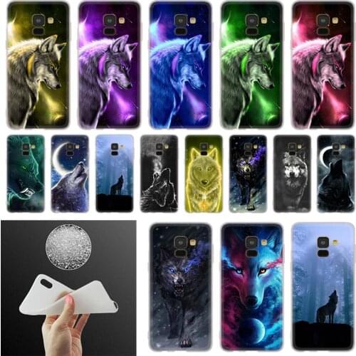 Phone Case For Samsung Galaxy A10 A20 A30 A40 A50 A51 A70 A6 A8 Plus A7 A9 2018 A3 A5 2017 Cover Classic Cool Wolf Hipster Print