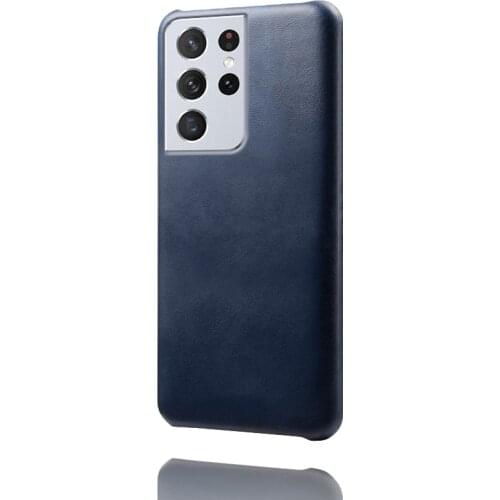 For Samsung Galaxy S20 S21 Ultra PLUS FE S8 S9 S10 S10E 5G NOTE 9 10 20 Calf Pattern Texture Fitted Slim Retro Phone Case