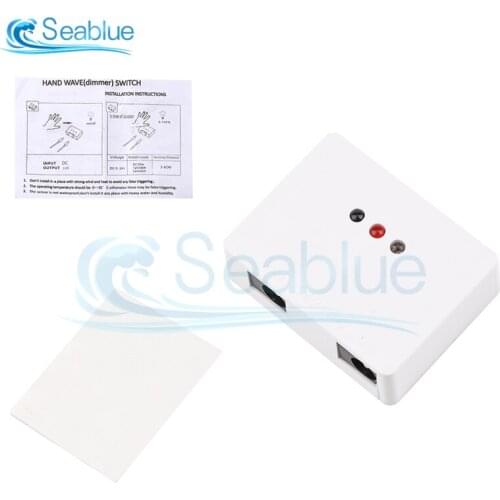 DC 12V-24V Dimmers IR Hand Sweep Motion Sensor Switch Detector 5A Smart Switch Dimmers For LED Strip Cabinet Closet Light