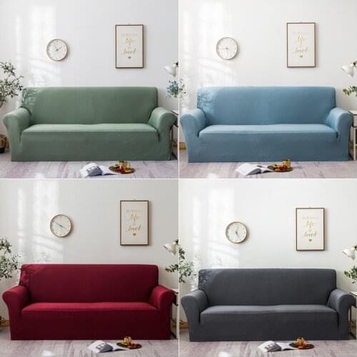 Geometric Stretch Sofa Cover Elastic Spandex Couch Slipcover for Living Room Anti-slip Fully-wrapped Sofa Towel Couch Cover